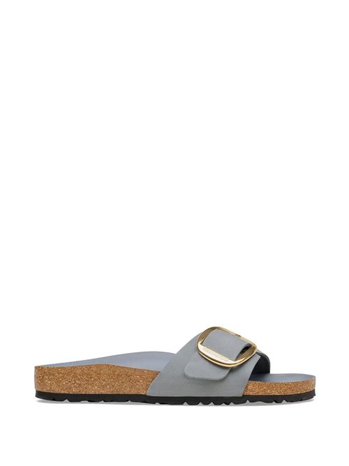 Ciabatte Birkenstock Madrid Big Buckle in pelle oliata color grigio basalto BIRKENSTOCK | MADRID BIG1032090